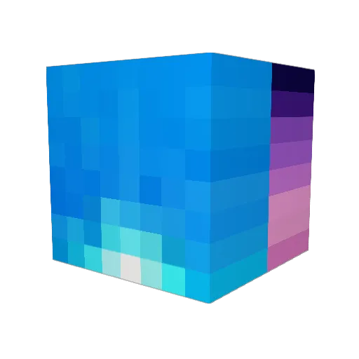 Raybies95x Minecraft avatar head, 3D render