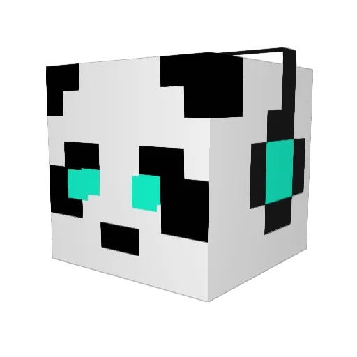 Raybot_HD Minecraft avatar head, 3D render