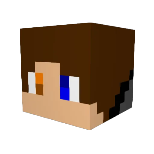 Raychox Minecraft avatar head, 3D render