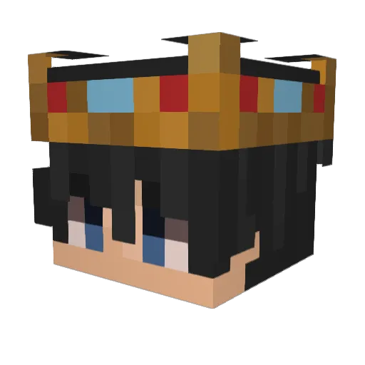 Rayden2340 Minecraft avatar head, 3D render