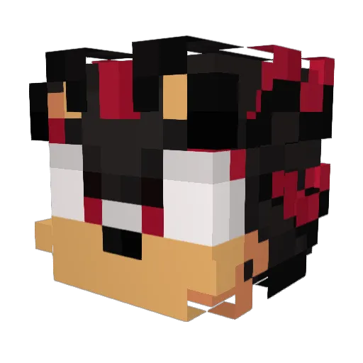 RaydenBottu Minecraft avatar head, 3D render