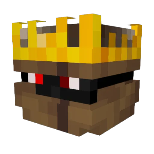 Raydew Minecraft avatar head, 3D render