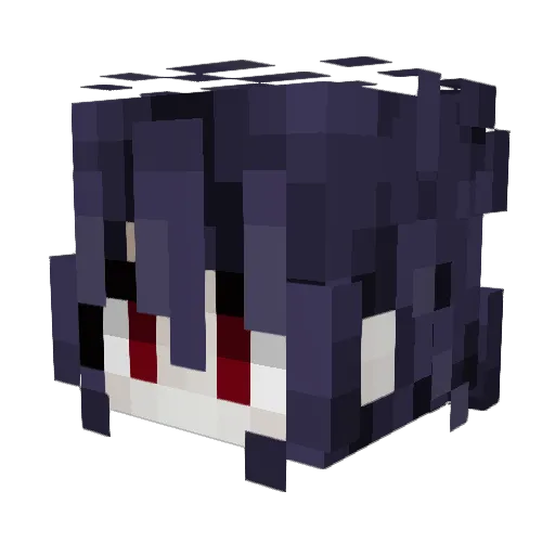 Raydiam Minecraft avatar head, 3D render