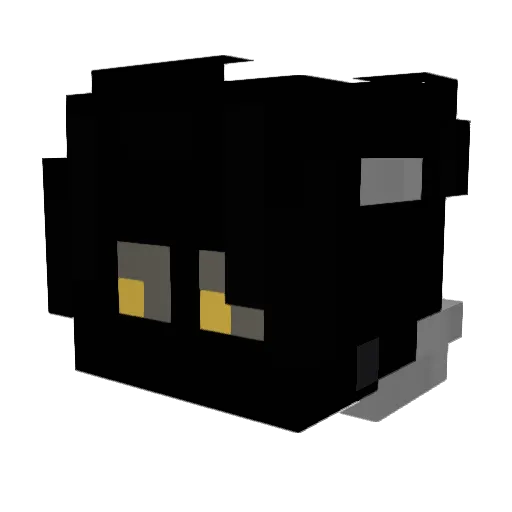 RayeNe_ Minecraft avatar head, 3D render