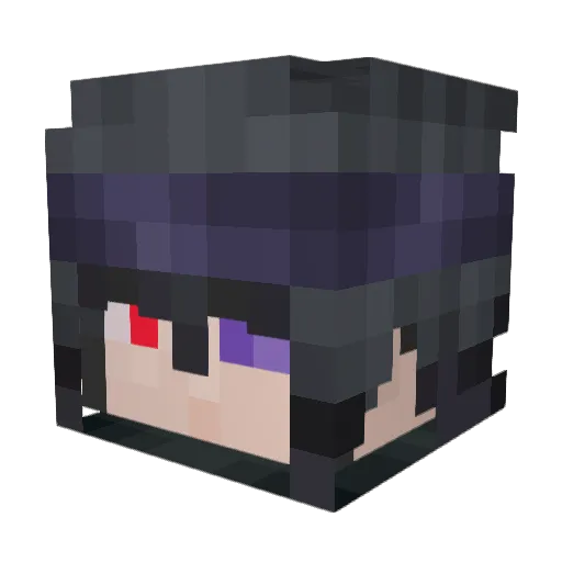 Rayellow58 Minecraft avatar head, 3D render