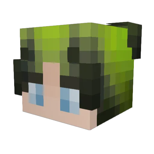 RayenStekken Minecraft avatar head, 3D render