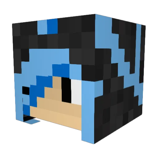 Raygot9 Minecraft avatar head, 3D render