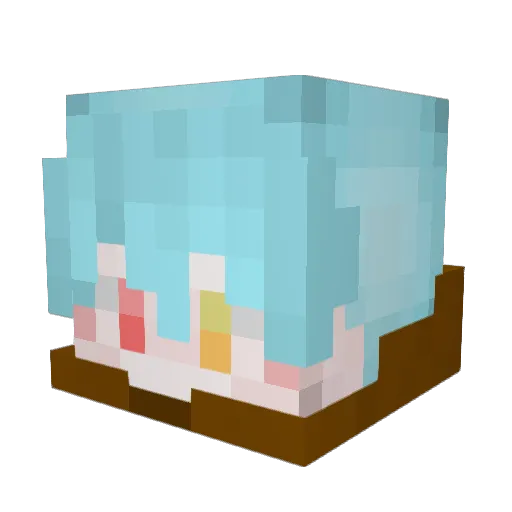 Rayh0ng Minecraft avatar head, 3D render