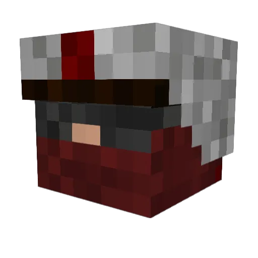 Rayhawk9 Minecraft avatar head, 3D render