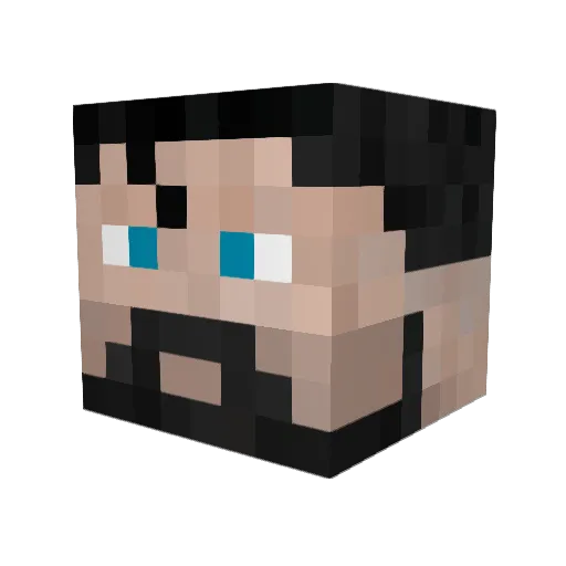 Rayhq Minecraft avatar head, 3D render