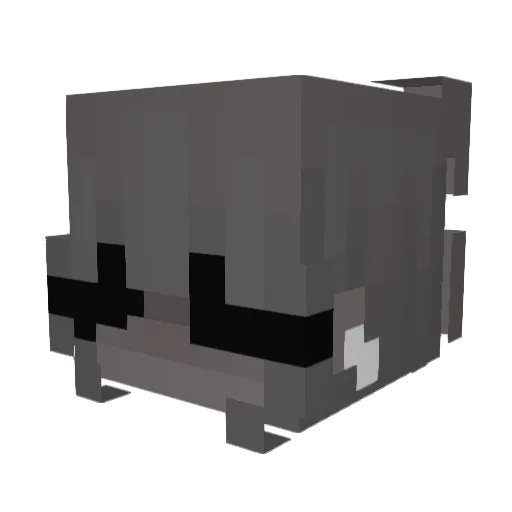 Rayisurs Minecraft avatar head, 3D render