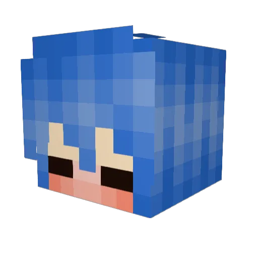 Rayita_Chan Minecraft avatar head, 3D render