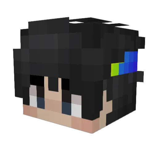 Rayitoooxd Minecraft avatar head, 3D render