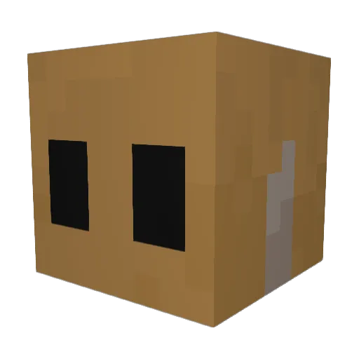 Rayjeff Minecraft avatar head, 3D render