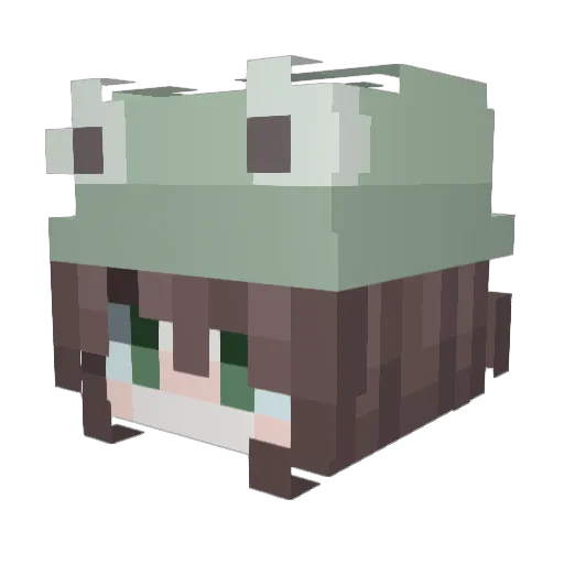 Raykaybee Minecraft avatar head, 3D render