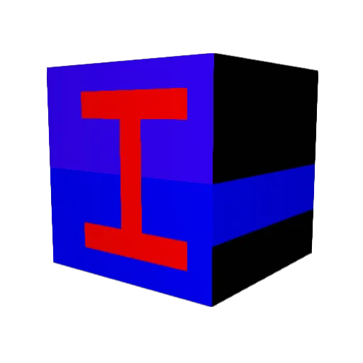 Raykoon Minecraft avatar head, 3D render