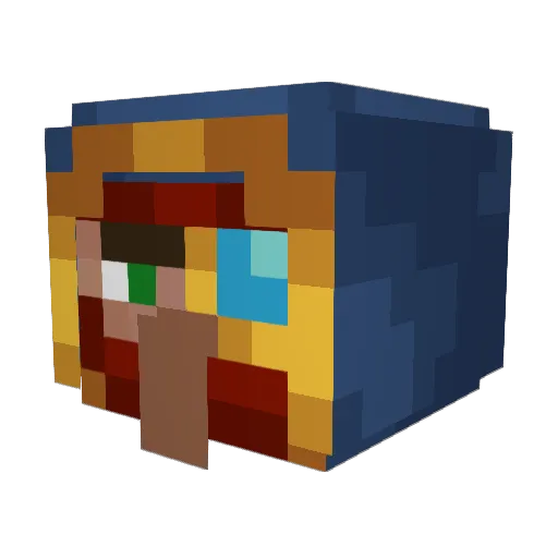 Rayku0 Minecraft avatar head, 3D render