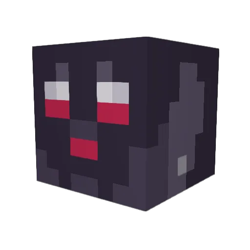 Rayliicious Minecraft avatar head, 3D render