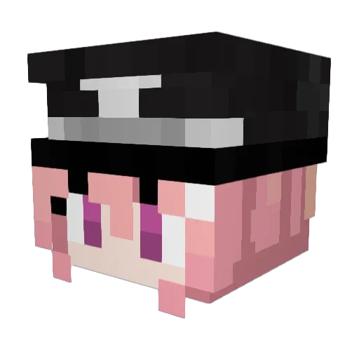 Raym124 Minecraft avatar head, 3D render