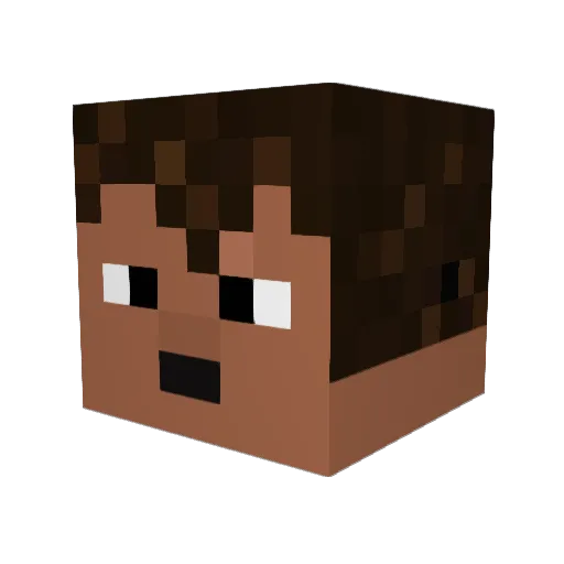 Raymondrules23 Minecraft avatar head, 3D render