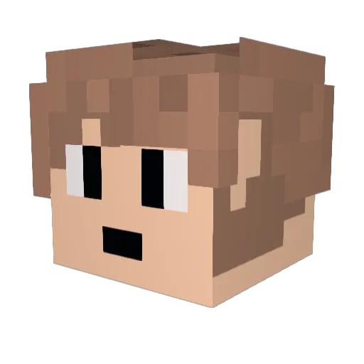 Raymun_BR Minecraft avatar head, 3D render