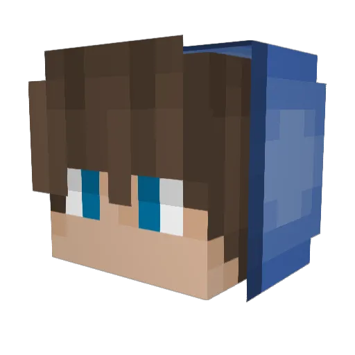 Raymund_RC Minecraft avatar head, 3D render
