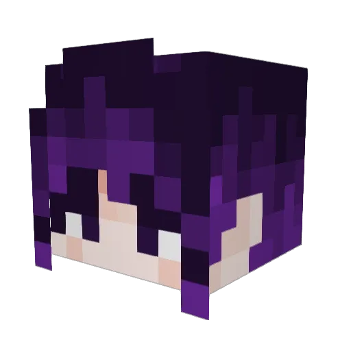 Raymune Minecraft avatar head, 3D render