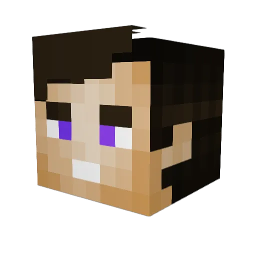 RaymusXD Minecraft avatar head, 3D render