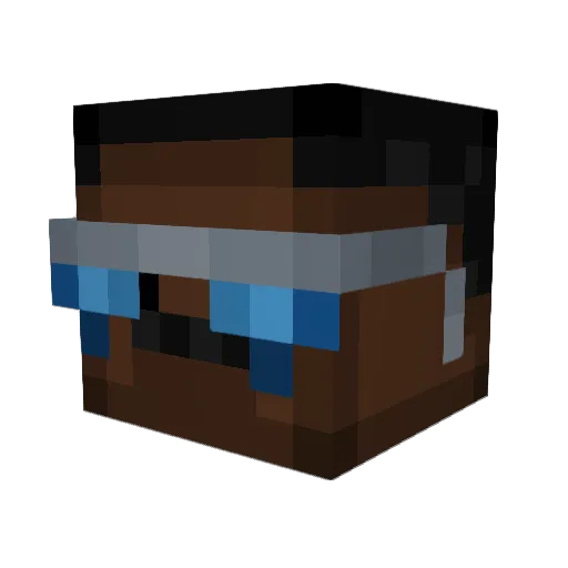 Raynal Minecraft avatar head, 3D render