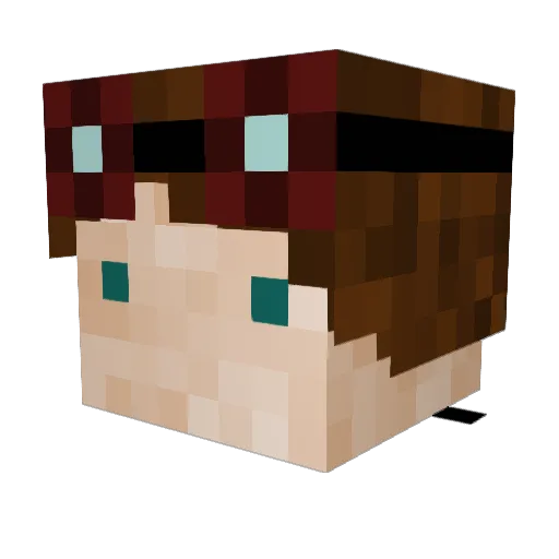 Rayne4 Minecraft avatar head, 3D render