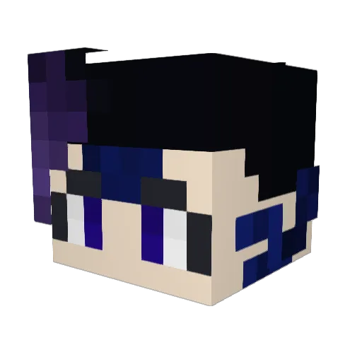 RayneNightingale Minecraft avatar head, 3D render