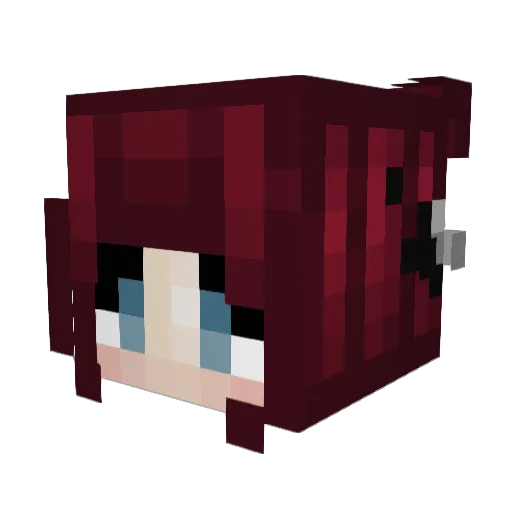 RayneStorm8446 Minecraft avatar head, 3D render