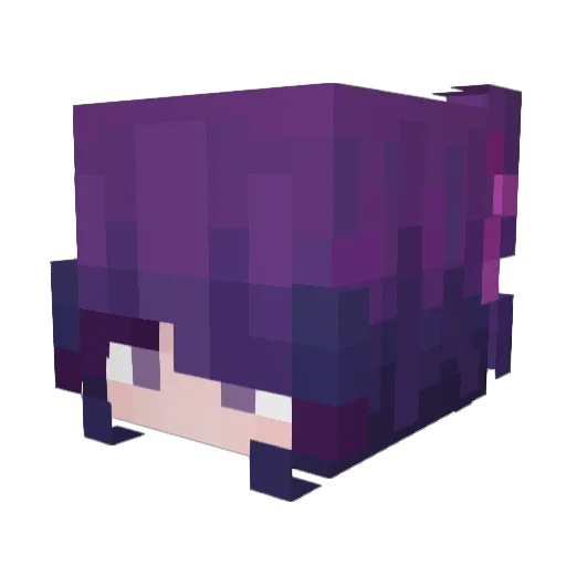 RayneSun Minecraft avatar head, 3D render