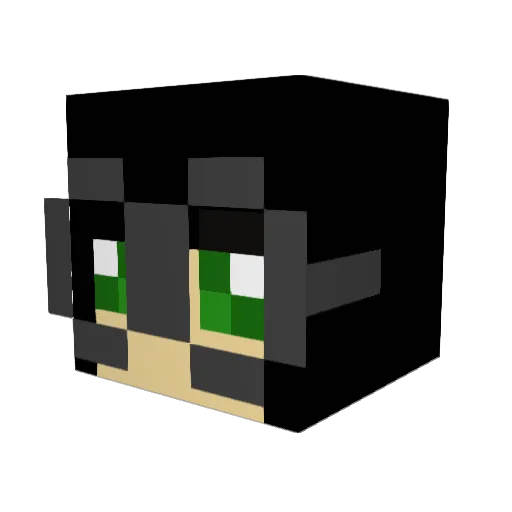 Rayne_Megido Minecraft avatar head, 3D render