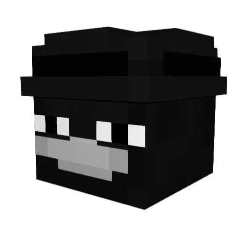 Raynyxq Minecraft avatar head, 3D render