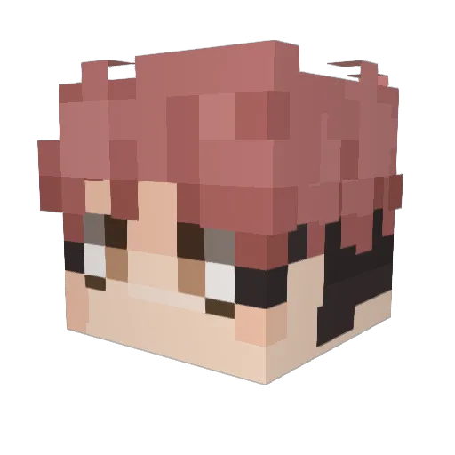 RayoMcQueen69 Minecraft avatar head, 3D render
