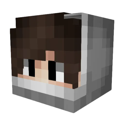 RayoVFX Minecraft avatar head, 3D render