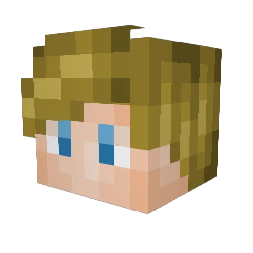 Rayo_81 Minecraft avatar head, 3D render