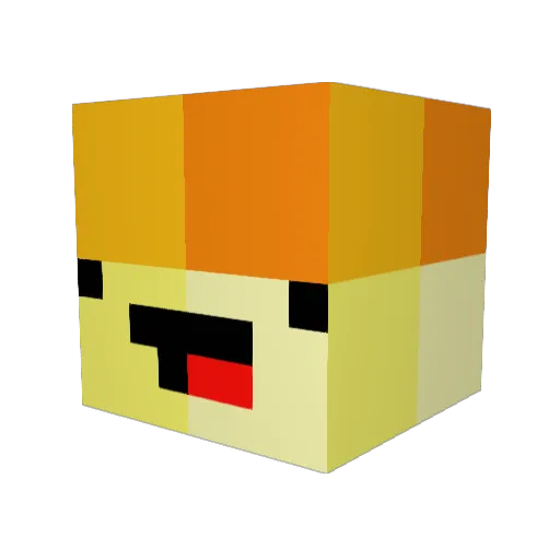 Rayoendoe123 Minecraft avatar head, 3D render