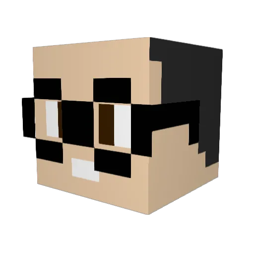 RayonTuMacho Minecraft avatar head, 3D render
