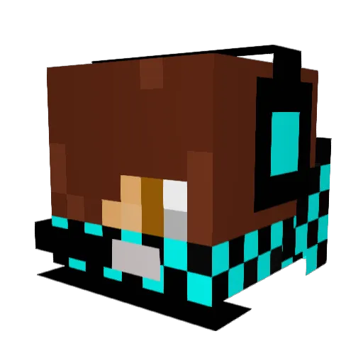 Rayquaza2008 Minecraft avatar head, 3D render
