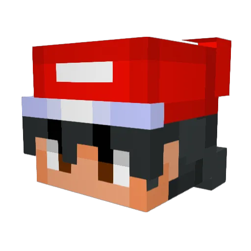 Rayquaza411 Minecraft avatar head, 3D render