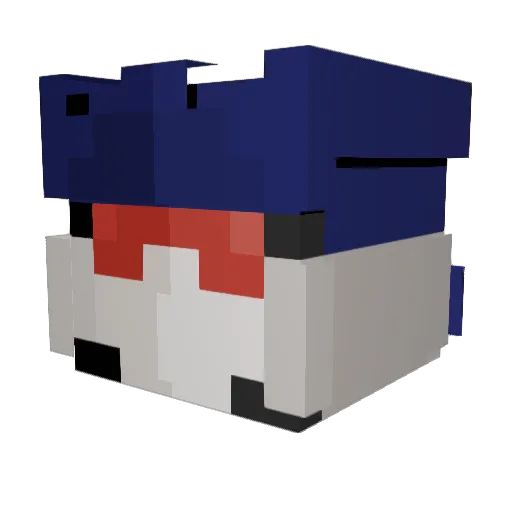 Rayquaza500 Minecraft avatar head, 3D render