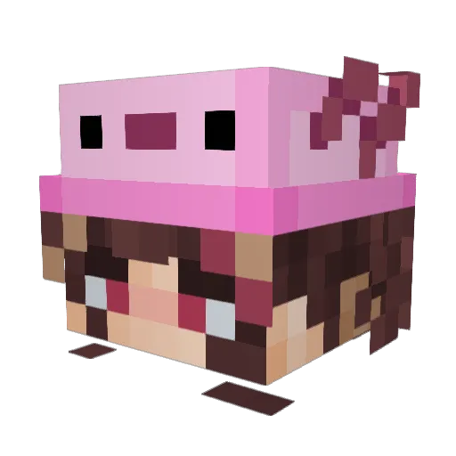 Rayroth Minecraft avatar head, 3D render