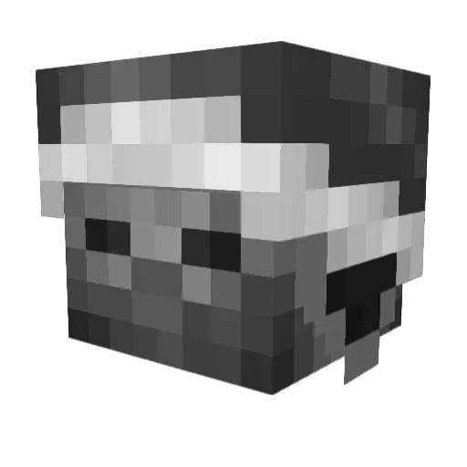 RaysOnMinecraft Minecraft avatar head, 3D render