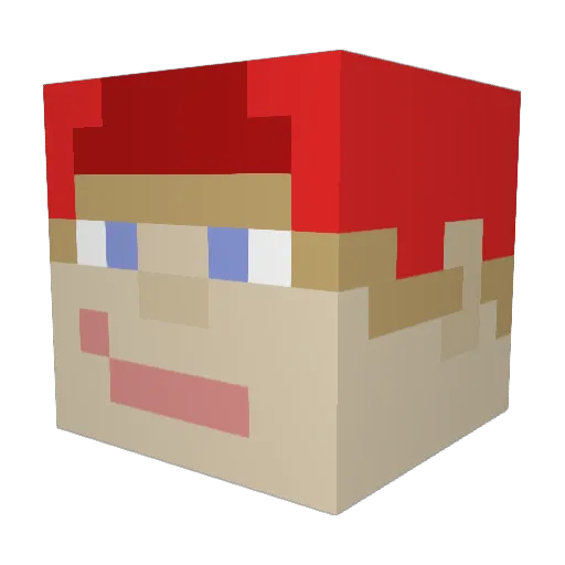 Rays_127 Minecraft avatar head, 3D render