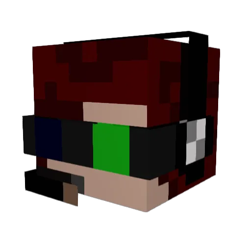 Rayson88 Minecraft avatar head, 3D render