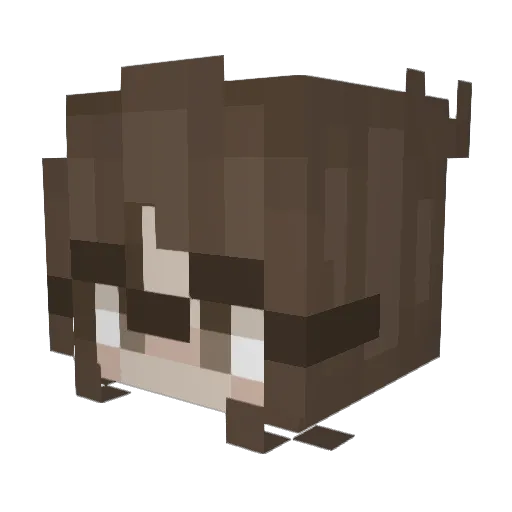 Raystix Minecraft avatar head, 3D render