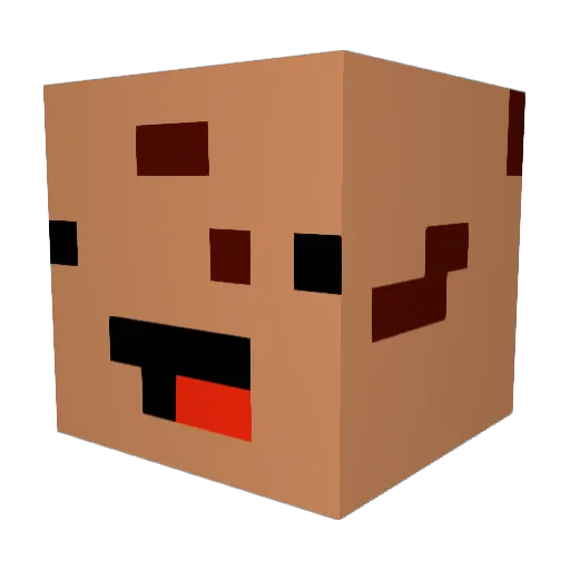 Raytasy Minecraft avatar head, 3D render