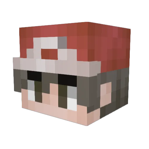 Rayto_Ragnarok Minecraft avatar head, 3D render